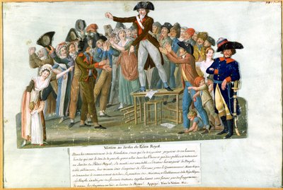 Motion in the Garden of the Palais-Royal, July 1789 by Lesueur Brothers